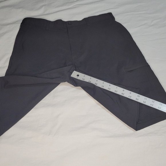 Lone Cypress By Pebble Beach Black Performance‎ Shorts Size 34 Polyester Stretch - Picture 5 of 9